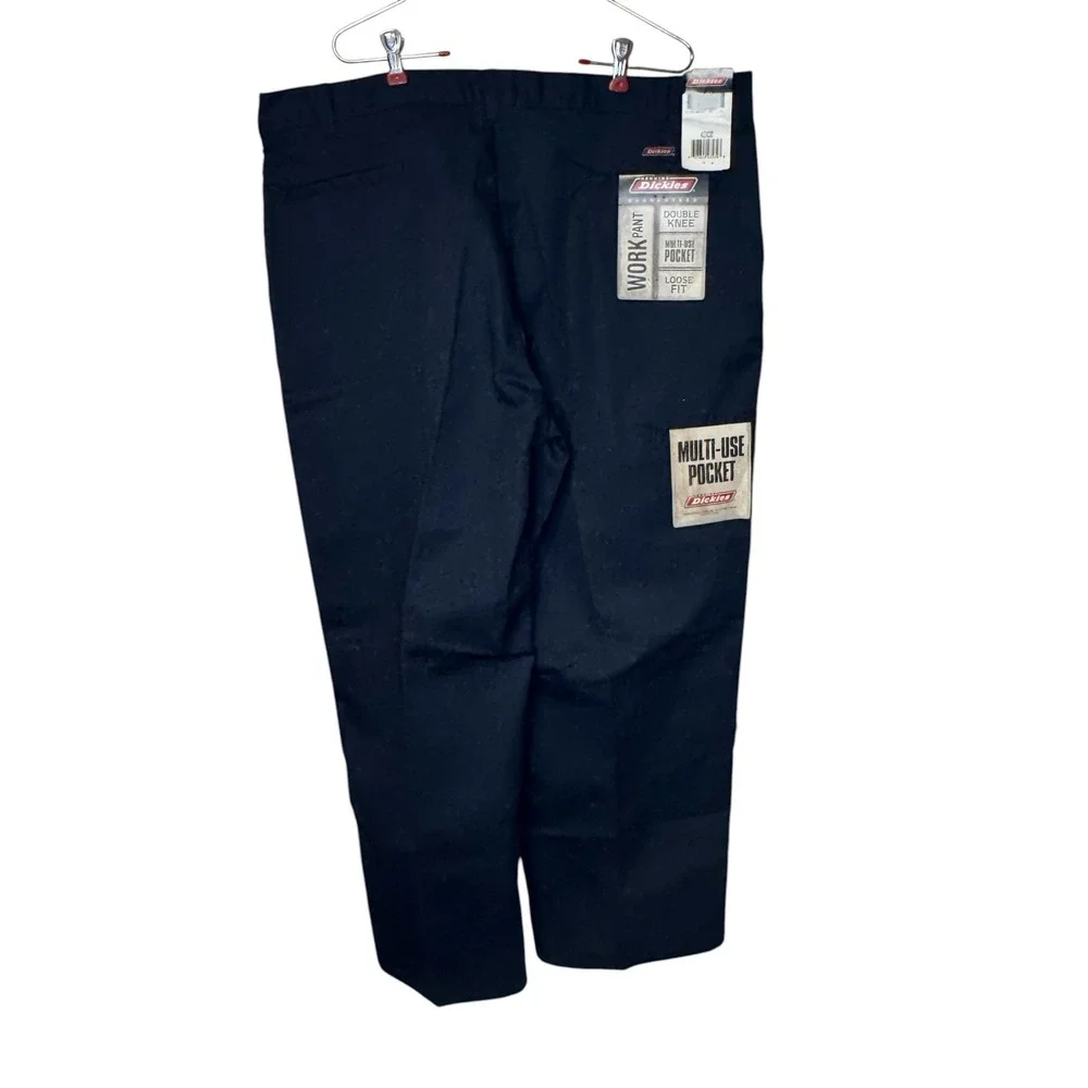 Dickies Mens Work Pants Double Knee Multi Use Pocket Loose Fit Navy 42x30 NWT